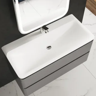Раковина мебельная AQUAme Solo 08.100/W/RL 100 см белый