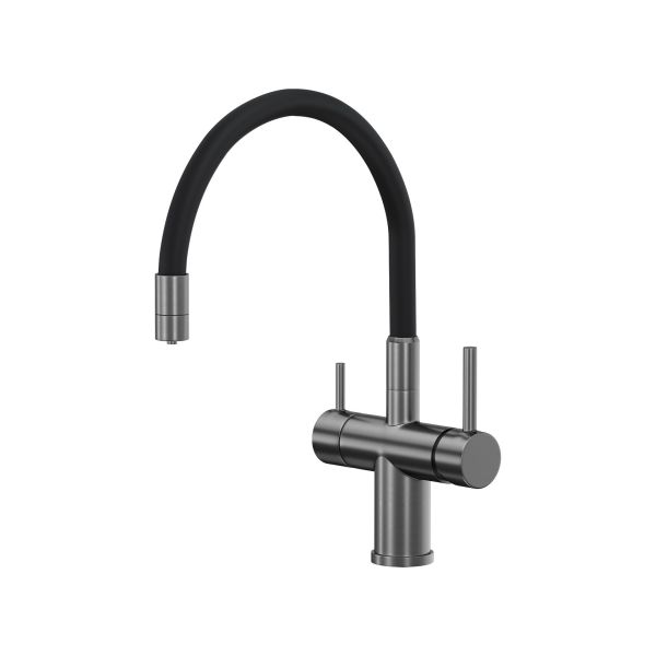 Смеситель для кухни Reflexion Lago RX9902BL оружейная сталь