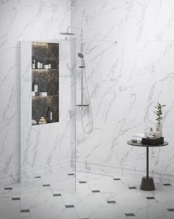 Душевая стойка Kerama Marazzi Nota 8236KM.21.018 на 2 потока с механическим смесителем и с ручным душем на 5 режимов хром Душевая стойка Kerama Marazzi Nota 8236KM.21.018 на 2 потока с механическим смесителем и с ручным душем на 5 режимов хром