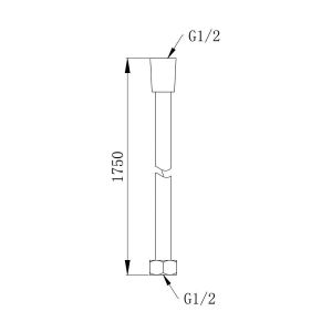 Душевой шланг Aquanika Aquaflex AQA001-175 хром