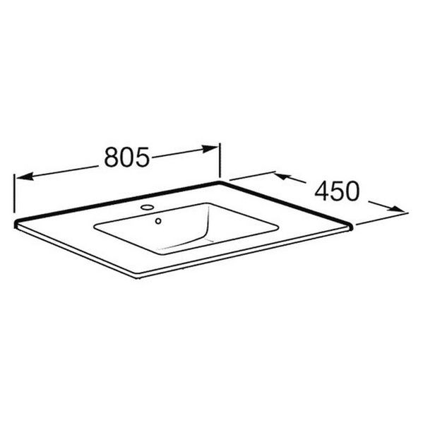 Раковина Roca Victoria 32799C000 80 см