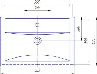 Мебельная раковина Kirovit Фостер 60см белый SD-00000380 Мебельная раковина Kirovit Фостер 60см белый SD-00000380