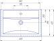 Мебельная раковина Kirovit Фостер 60см белый SD-00000380