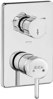 Смеситель для ванны и душа E.C.A. Purity 102167302HEX-K хром Смеситель для ванны и душа E.C.A. Purity 102167302HEX-K хром