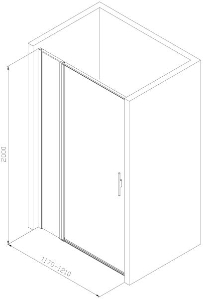 Душевая дверь Allen Brau Priority 3.31007.00G профиль хром