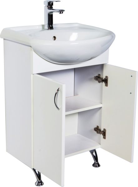 Тумба с раковиной Orange Роса LA-50TUW+RA белый