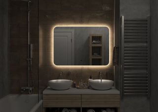 Зеркало с холодной подсветкой Art&Max Ravenna 100x70см AM-Rav-1000-700-DS-C Зеркало с холодной подсветкой Art&Max Ravenna 100x70см AM-Rav-1000-700-DS-C