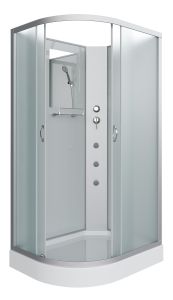 Душевая кабина Niagara NG-3312-14RBKG с гидромассажем 120x80см серебро/матовое