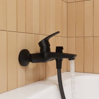 Смеситель для ванны с душем IDDIS Ray RAYBL02i02WA чёрный матовый