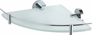 Стеклянная полка для ванной Wonzon & Woghand Easy WW-8117 хром Стеклянная полка для ванной Wonzon & Woghand Easy WW-8117 хром