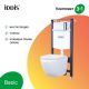Комплект 3в1 IDDIS Basic BASBQ01i73 подвесной унитаз с инсталляцией и хромированной клавишей смыва Комплект 3в1 IDDIS Basic BASBQ01i73 подвесной унитаз с инсталляцией и хромированной клавишей смыва