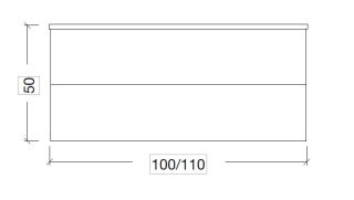 Тумба Armadi Art NeoArt 100см*48 (52) WHITE под раковину DROP белый