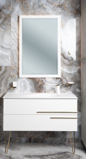 Тумба Armadi Art NeoArt 110см*48 (52) WHITE под раковину DROP белый