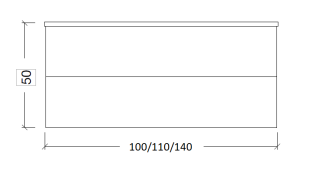 Тумба Armadi Art NeoArt 110см*48 (52) WHITE под раковину DROP белый