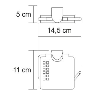 Wasserkraft Kammel K-8325 Держатель туалетной бумаги с крышкой Wasserkraft Kammel K-8325 Держатель туалетной бумаги с крышкой
