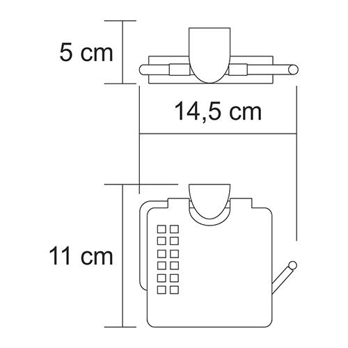 Wasserkraft Kammel K-8325 Держатель туалетной бумаги с крышкой
