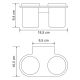 Wasserkraft Kammel K-8328D Подстаканник двойной стеклянный Wasserkraft Kammel K-8328D Подстаканник двойной стеклянный