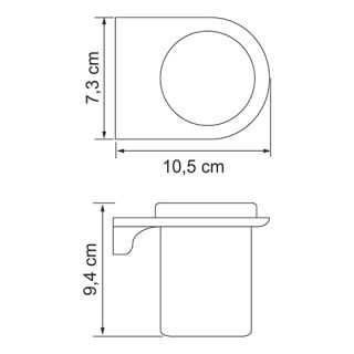 Wasserkraft Kammel K-8328 Стакан для зубных щеток стеклянный Wasserkraft Kammel K-8328 Стакан для зубных щеток стеклянный
