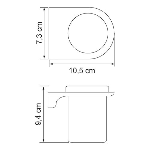 Wasserkraft Kammel K-8328 Стакан для зубных щеток стеклянный Wasserkraft Kammel K-8328 Стакан для зубных щеток стеклянный