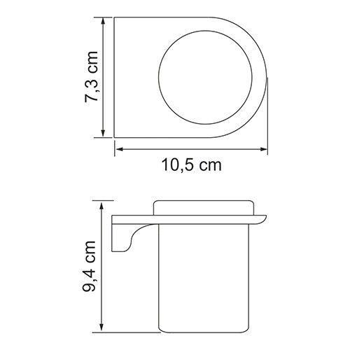 WasserKRAFT Kammel K-8328WHITE Подстаканник одинарный WasserKRAFT Kammel K-8328WHITE Подстаканник одинарный