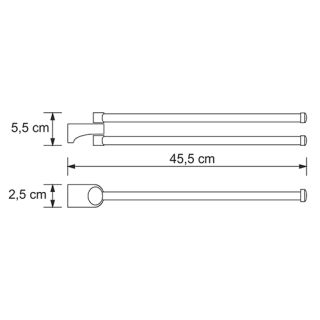 Wasserkraft Kammel K-8331 Держатель полотенец рога Wasserkraft Kammel K-8331 Держатель полотенец рога