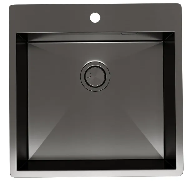 Мойка кухонная Reflexion Iseo 50-BL RX2250SS оружейная сталь