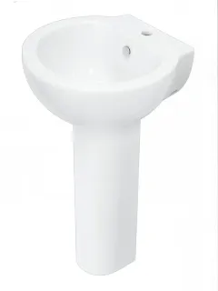 Раковина пьедестальная Sanita Luxe Арт WB.PD/Art/50-C/WHT.G/S1 50 см белый