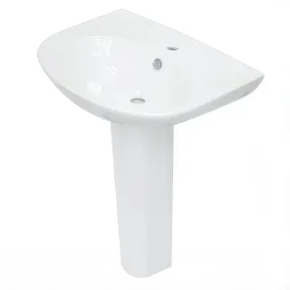 Раковина пьедестальная Sanita Luxe Classic WB.PD/Classic/65-C/WHT.G/S1 65 см белый