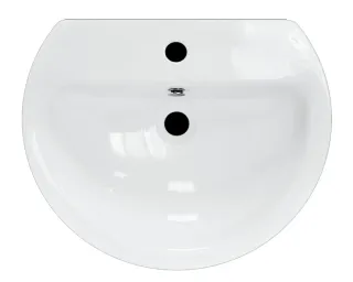 Раковина Sanita Luxe Бест WB.PD/Best/55-C/WHT.G/S1 55 см белый