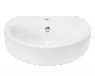 Раковина Sanita Luxe Бест WB.PD/Best/55-C/WHT.G/S1 55 см белый