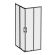 Душевой уголок Am.Pm Above W9XG-403-10080-BT 100x80 см профиль чёрный матовый стекло прозрачное