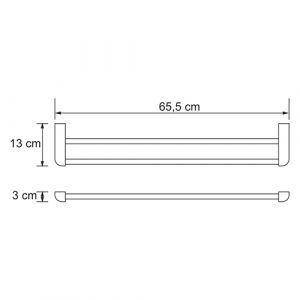Wasserkraft Kammel K-8340 Штанга для полотенец двойная