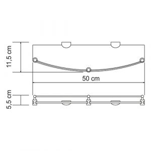 Wasserkraft Kammel K-8344 Полка стеклянная
