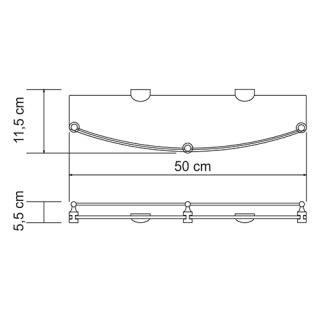 Wasserkraft Kammel K-8344 Полка стеклянная Wasserkraft Kammel K-8344 Полка стеклянная