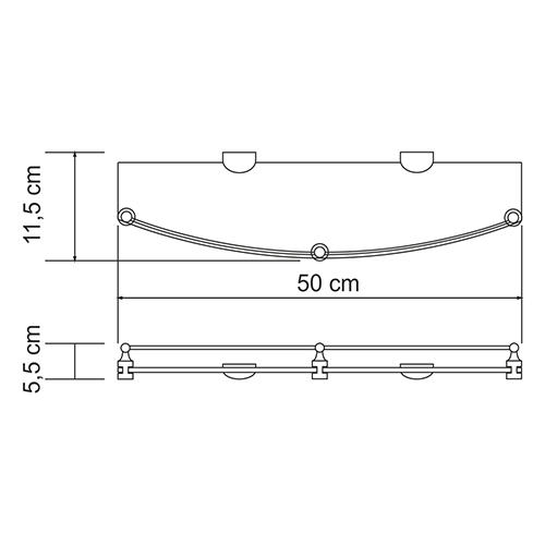 Wasserkraft Kammel K-8344 Полка стеклянная