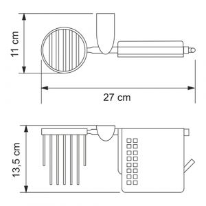 Wasserkraft Kammel K-8359 Держатель туалетной бумаги и освежителя
