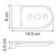 WasserKRAFT Kammel K-8369WHITE Мыльница решетка