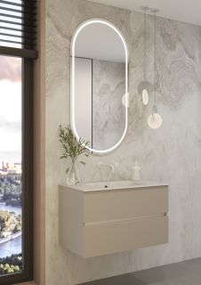 Тумба Armadi Art без раковины Vallessi 80*46cm КАШЕМИР мат. 2 полки, кашемир