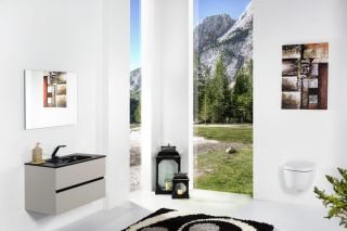 Тумба Armadi Art без раковины Vallessi 80*46cm КАШЕМИР мат. 2 полки, кашемир