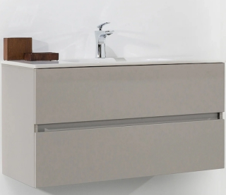 Тумба Armadi Art без раковины Vallessi 140*46cm  КАШЕМИР мат 4 полки кашемир