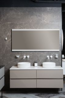 Тумба Armadi Art без раковины Vallessi 140*46см Stone Grey серый камень