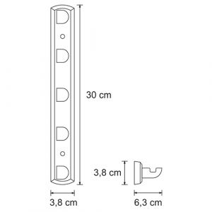 Wasserkraft Kammel K-8375 Кронштейн настенный 5 крючков