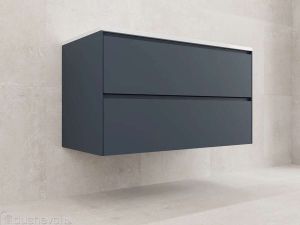 Тумба под раковину подвесная Style Line Лима ЛС-00002353 100 см графит