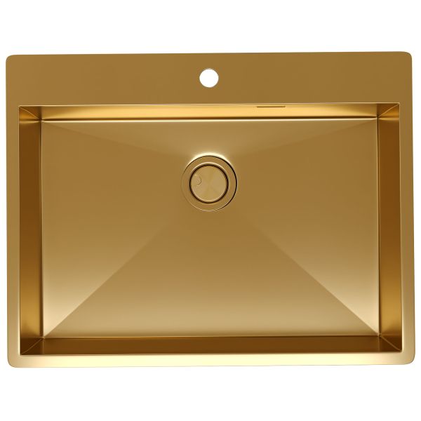 Мойка кухонная Reflexion Iseo 65-GD RX2265GD брашированное золото