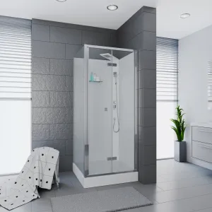Душевая кабина Ceruttispa BELLA90T 90x90 см хром