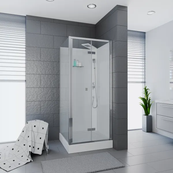 Душевая кабина Ceruttispa BELLA90T 90x90 см хром