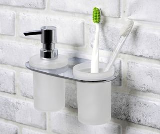 Wasserkraft Kammel K-8389 Держатель стакана и дозатора Wasserkraft Kammel K-8389 Держатель стакана и дозатора
