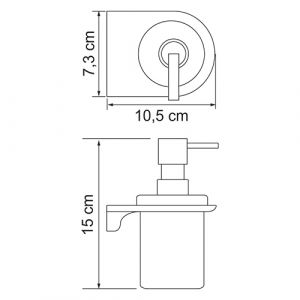 Wasserkraft Kammel K-8399 Дозатор для жидкого мыла стеклянный 170 ml