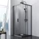 Душевой уголок Am.Pm Gem S 90x90см чёрный матовый W93G-403-090BT