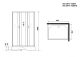 Душевая кабина Niagara Classic 339744QBK 90x70 см профиль серебро стекло жемчужное